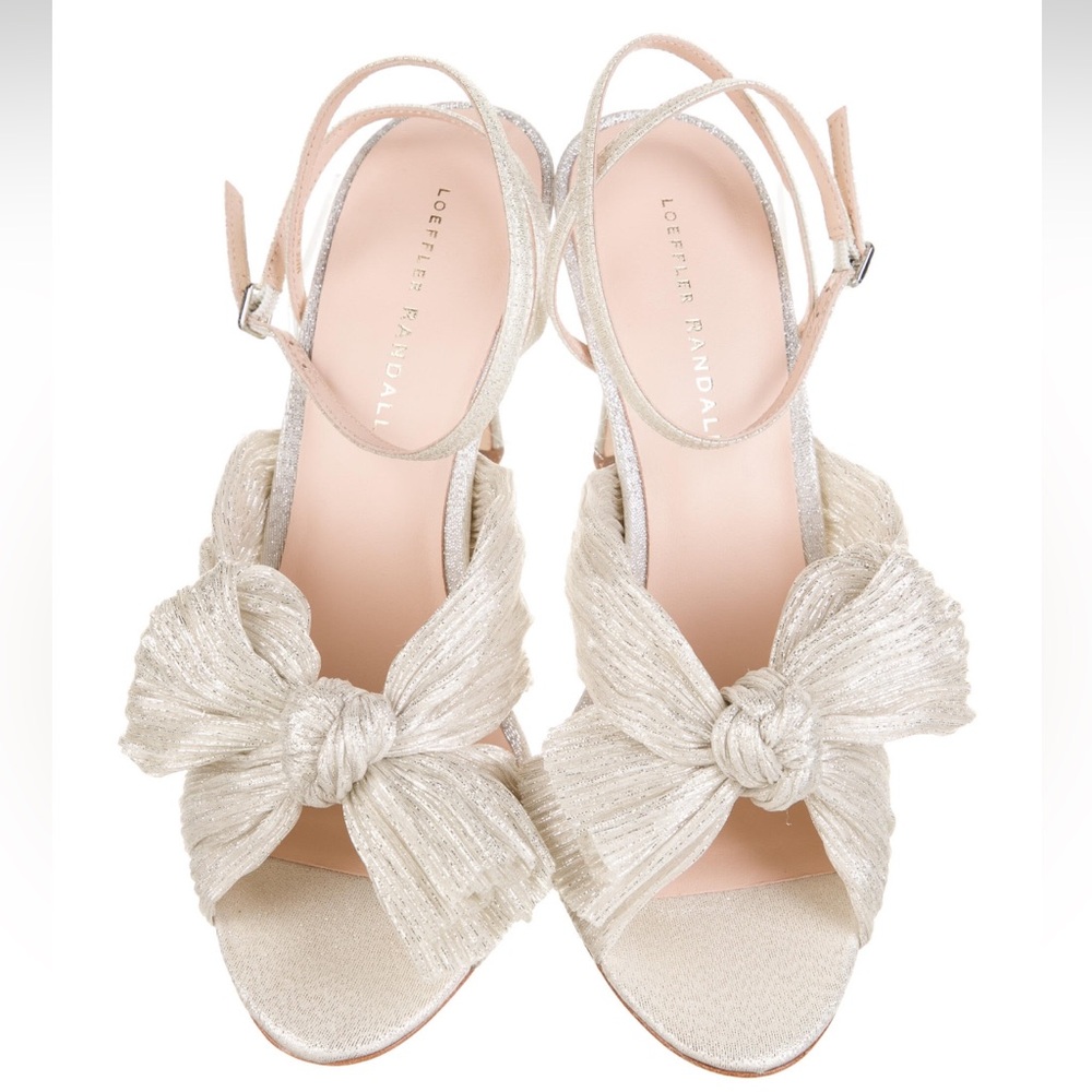 In box perfect condition Loeffler Randall sling back sandals. Size 9.